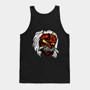 Kabuki Mask brown Tank Top